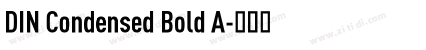 DIN Condensed Bold A字体转换